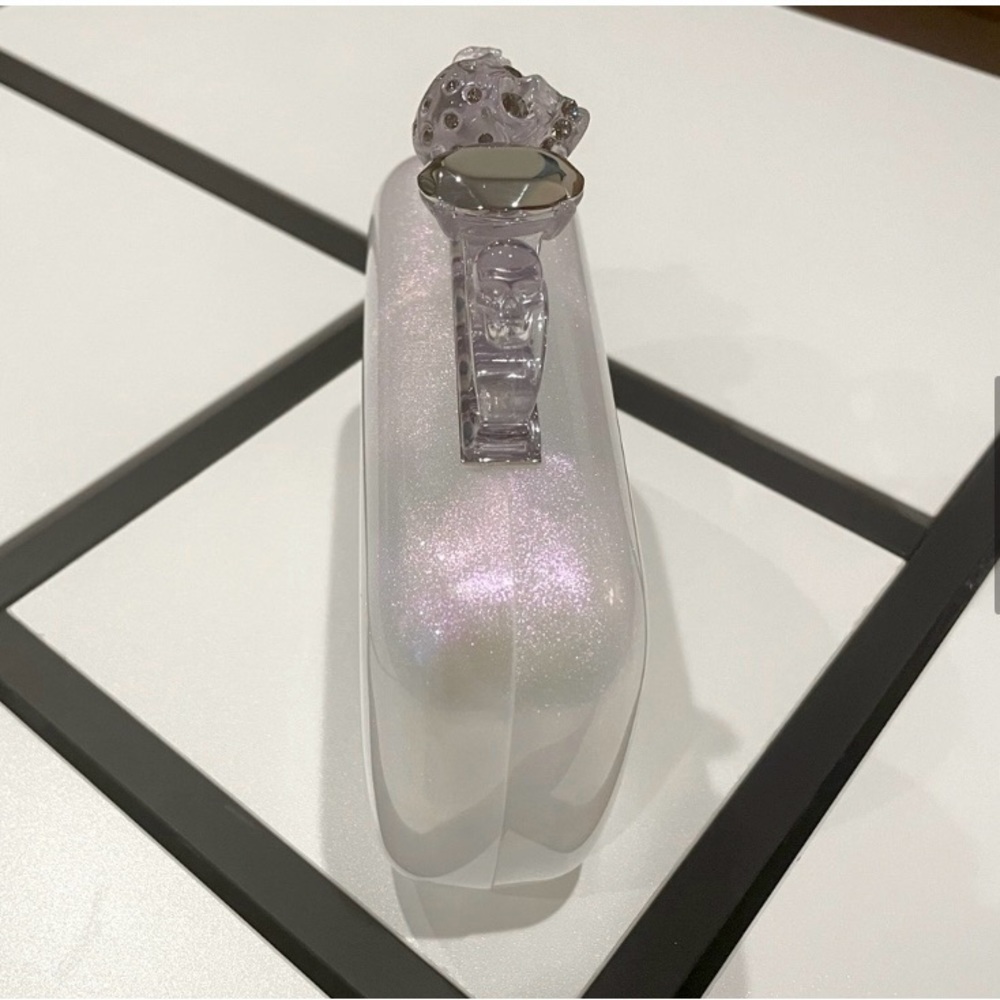 Alexander McQueen Iridescent White Knuckle Clutch with Swarovski Encrusted Rings - Picture 6 of 11
